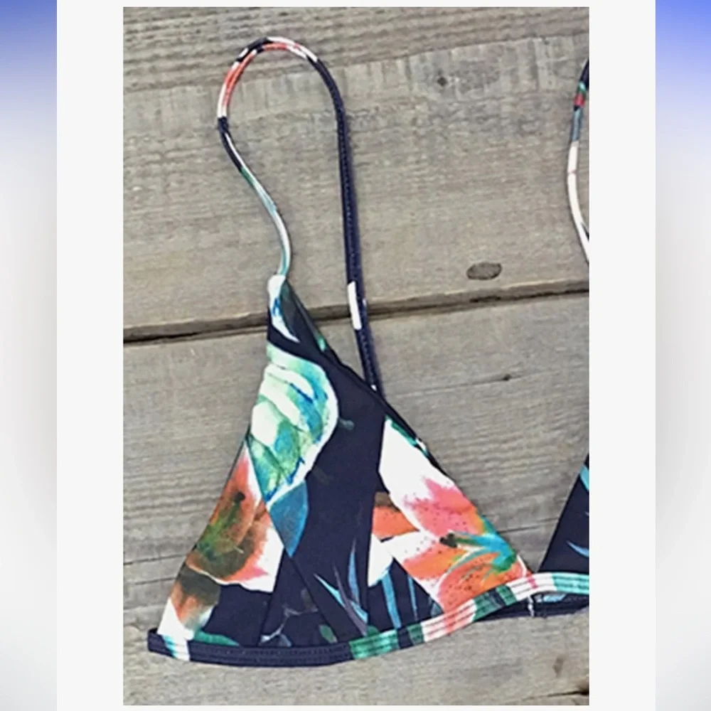 Tropical Floral Triangle Bikini Small